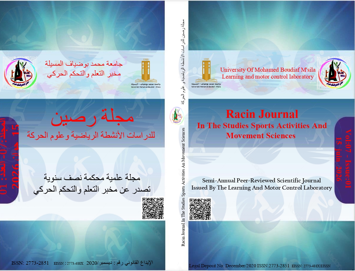 					View Vol. 7 No. 01 (2026): Racin Journal In The Studies Sports Activities And Movement Sciences
				